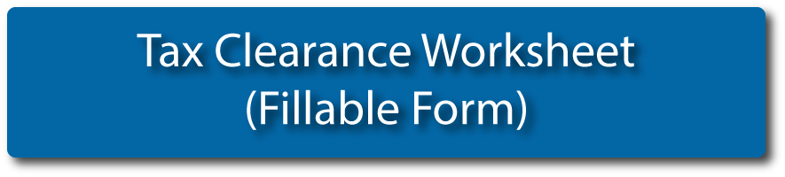 Tax Clearance Worksheet Fillable Form