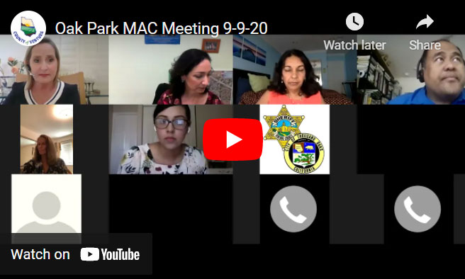 Oak Park MAC Meeting September 9, 2020