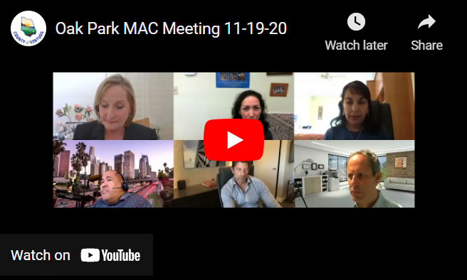 Oak Park MAC Meeting November 19, 2020