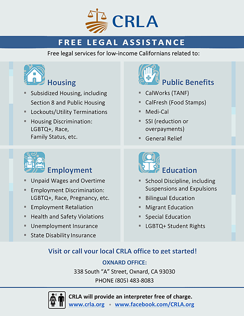 CRLA Free Legal Assistance