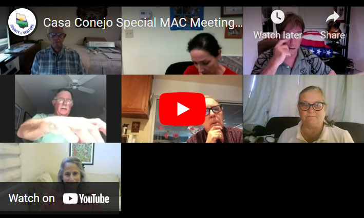 Casa Conejo Municipal Advisory Council Meeting Wednesday, November 10, 2021